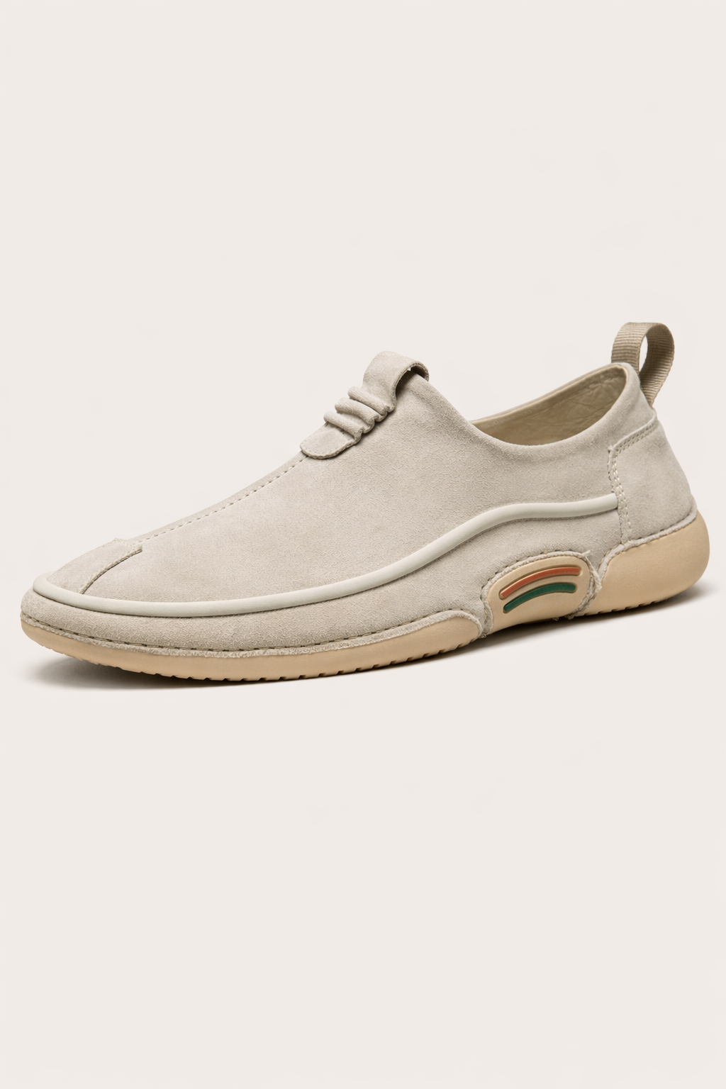 Baskets homme légères sans lacets, à enfiler, kaki ou gris