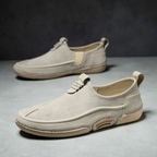 Baskets homme légères sans lacets, à enfiler, kaki ou gris