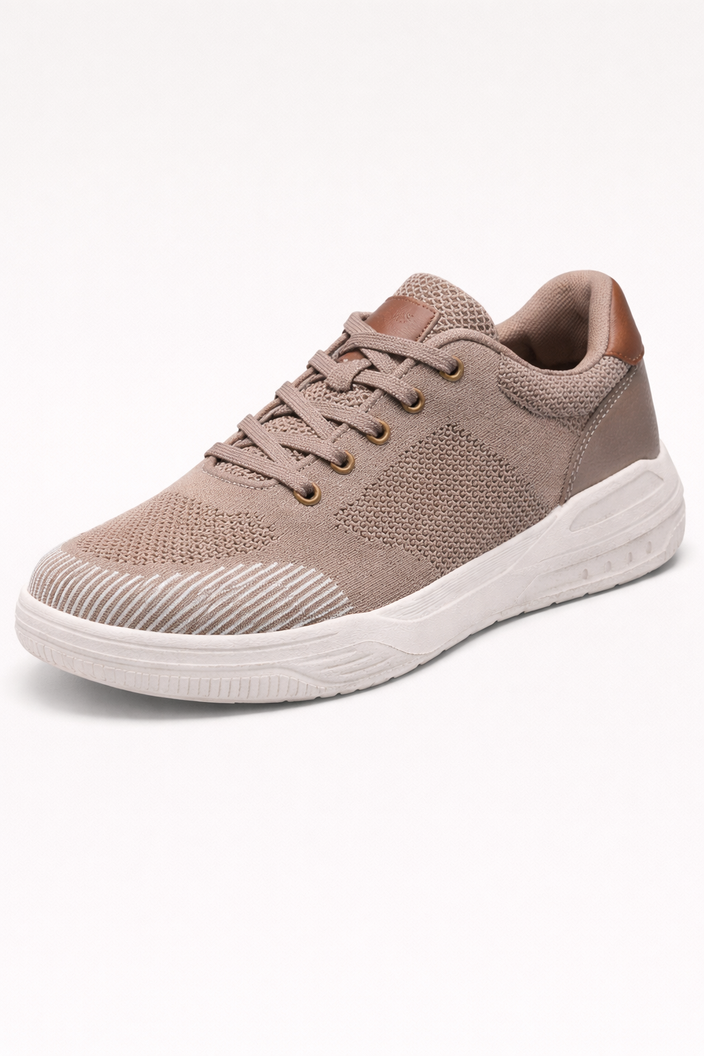Baskets homme basses à lacets, semelle épaisse, kaki ou noir