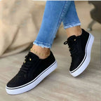 Baskets orthopédiques femme, soutien de voûte plantaire, noir