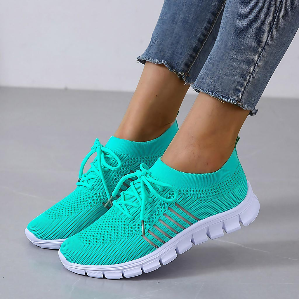 Baskets orthopédiques femme, semelle amortie, sept coloris, turquoise