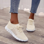 Baskets orthopédiques femme, semelle amortie, sept coloris, beige