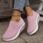 Baskets orthopédiques femme, semelle amortissante, sept coloris, rose