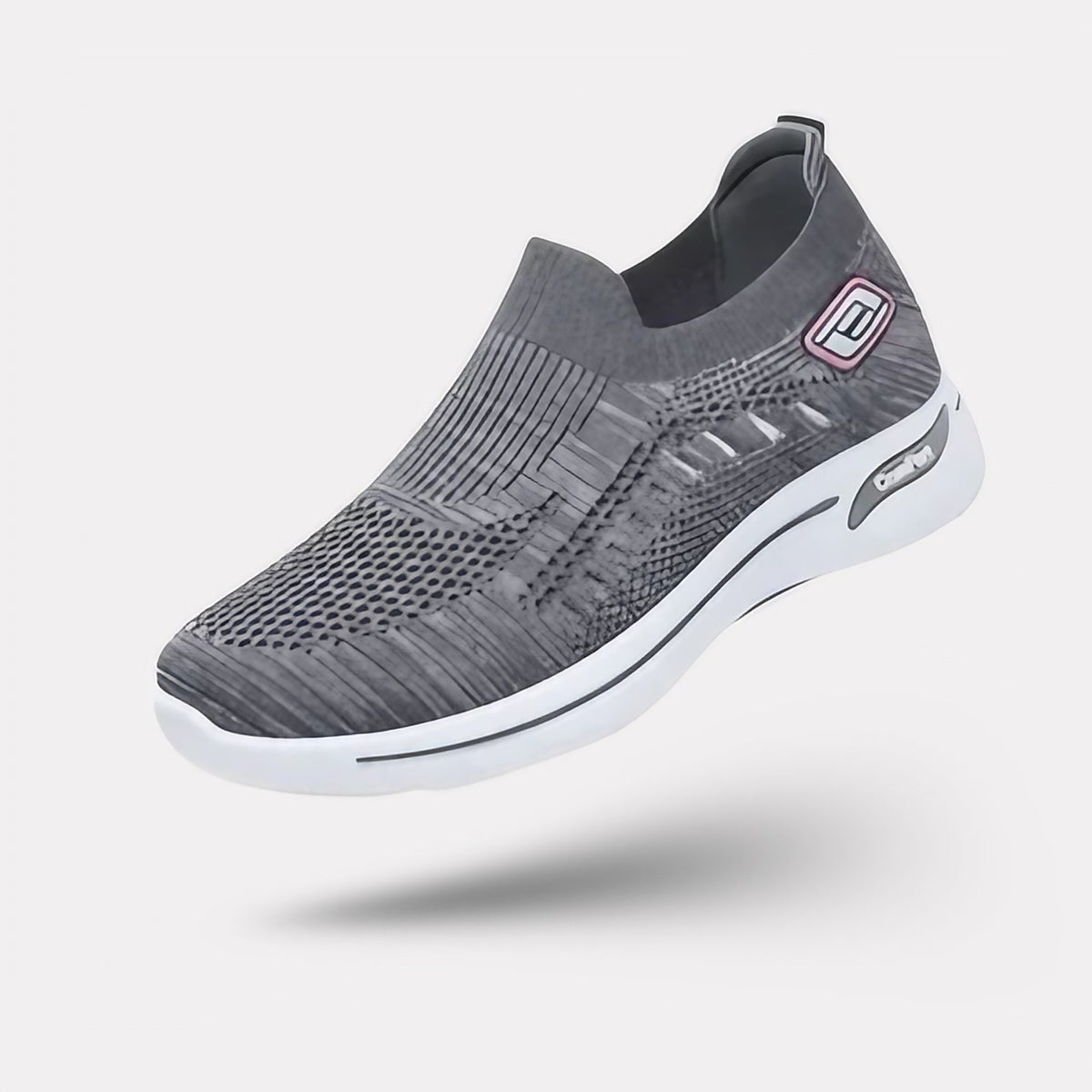 Baskets orthopédiques femme à semelle amortissante, du 35 au 41, gris foncé