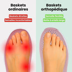 Baskets orthopédiques femme à semelle amortissante, du 35 au 41