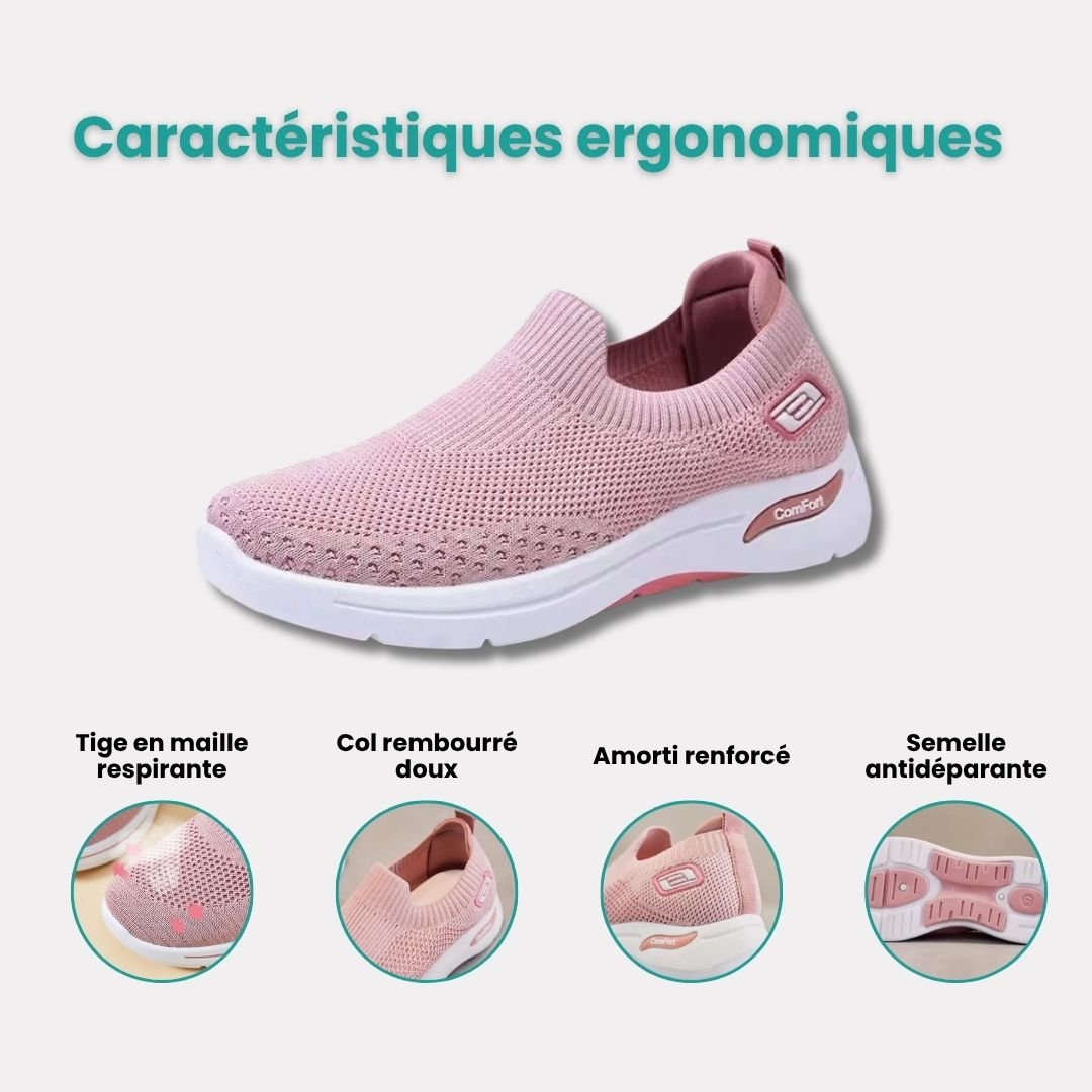 Baskets orthopédiques femme à semelle amortissante, du 35 au 41
