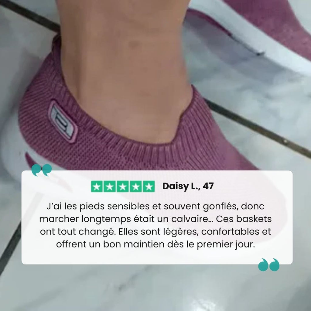 Baskets orthopédiques femme à semelle amortissante, du 35 au 41
