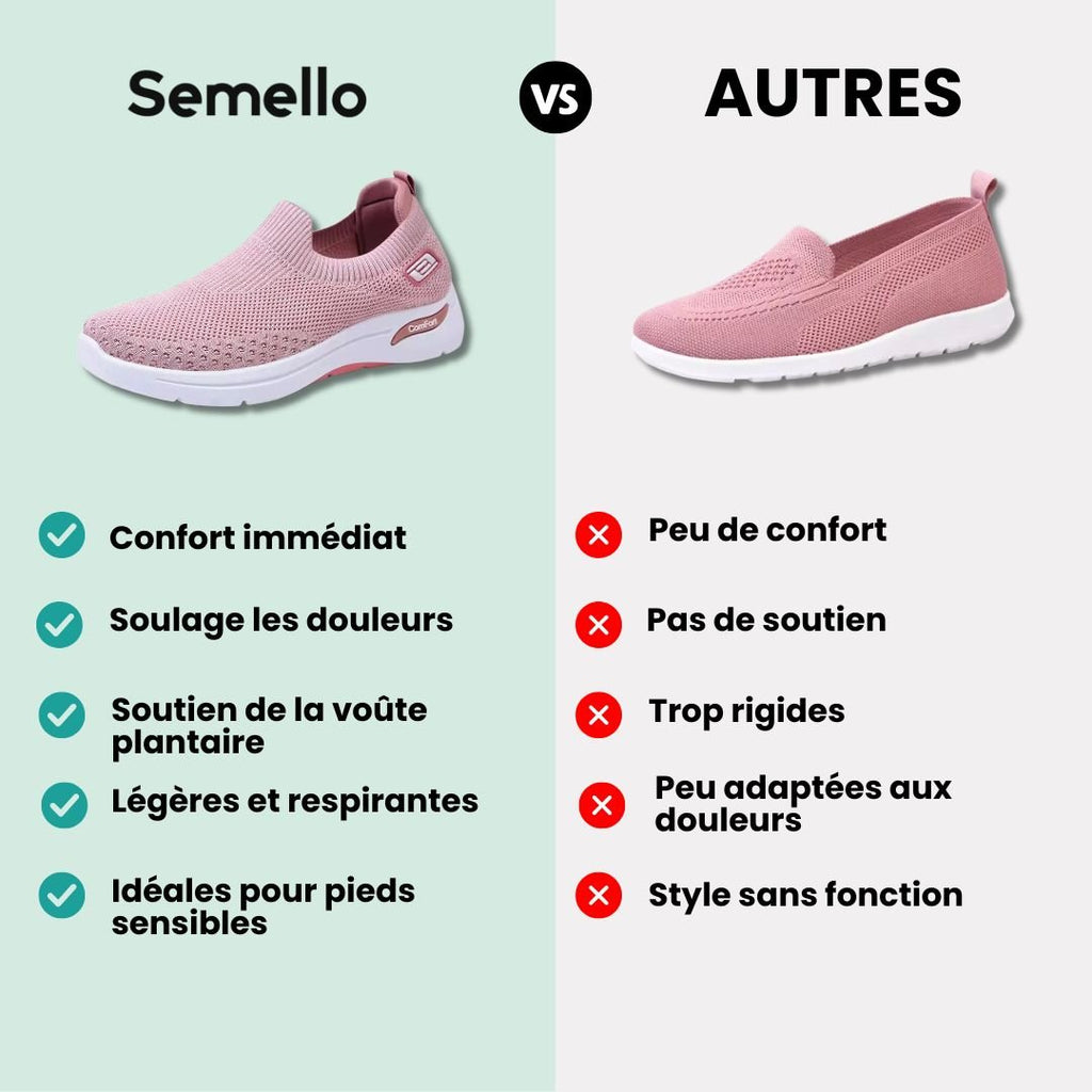 Baskets orthopédiques femme à semelle amortissante, du 35 au 41