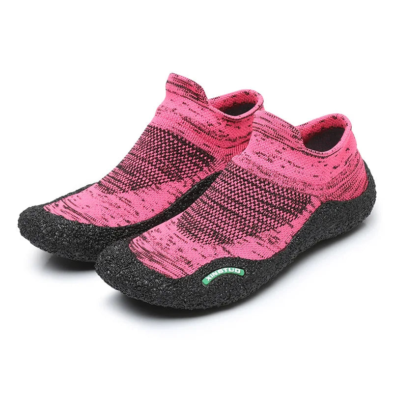 Baskets pieds nus mixtes à séchage rapide, dix coloris, rose