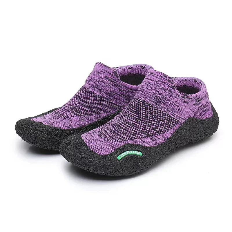 Baskets pieds nus mixtes à séchage rapide, dix coloris, violet