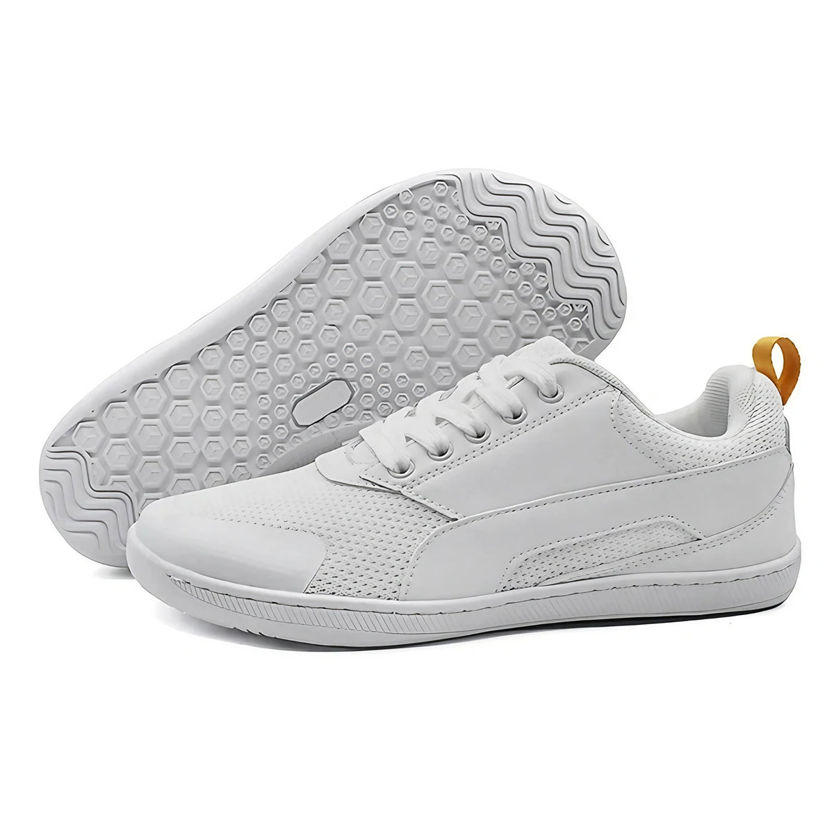 Baskets pieds nus mixtes en maille, semelle fine en caoutchouc