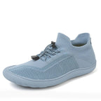 Baskets pieds nus mixtes, tige en maille, du 36 au 46, pastel