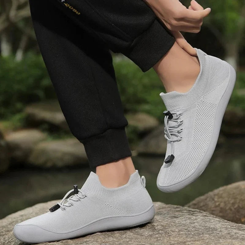 Baskets pieds nus mixtes, tige en maille, du 36 au 46
