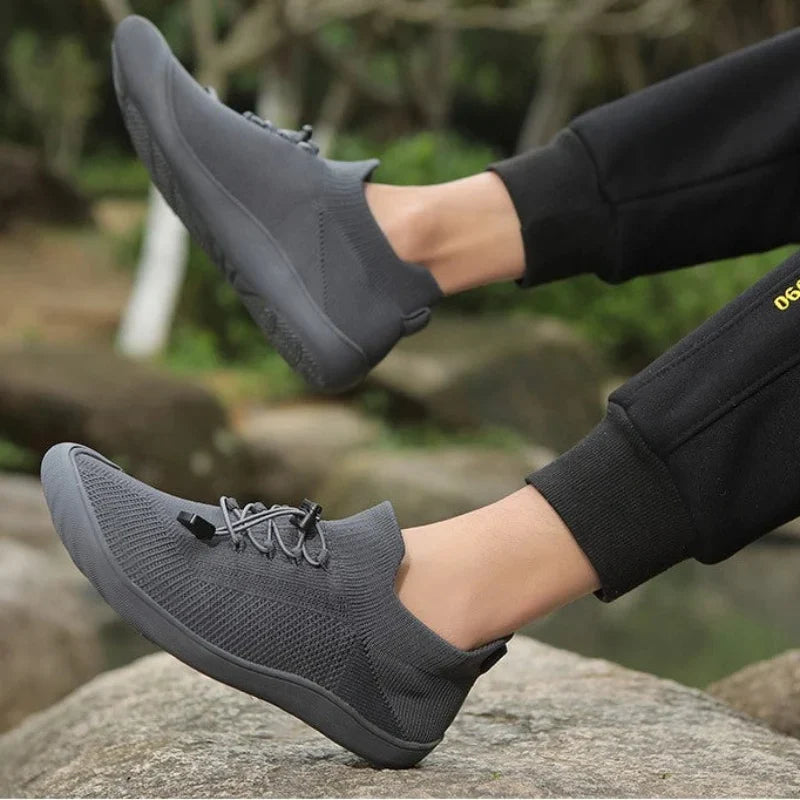 Baskets pieds nus mixtes, tige en maille, du 36 au 46