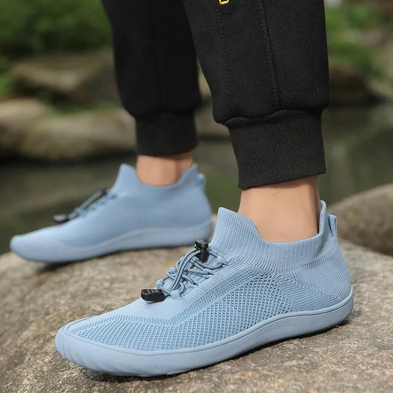 Baskets pieds nus mixtes, tige en maille, du 36 au 46
