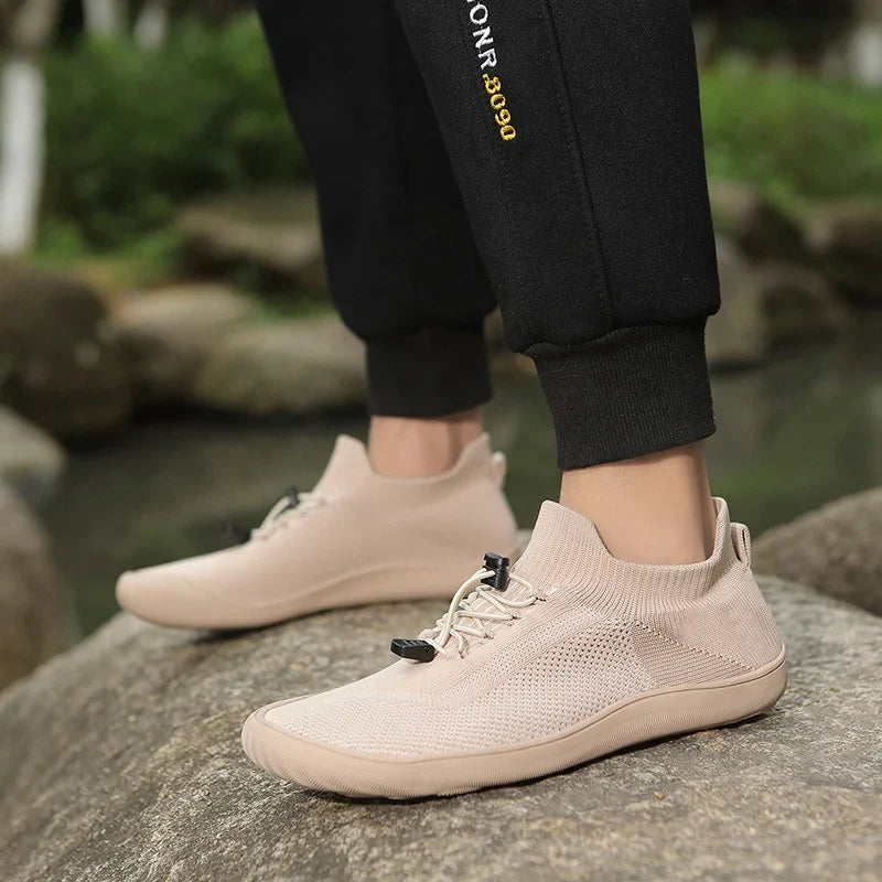 Baskets pieds nus mixtes, tige en maille, du 36 au 46