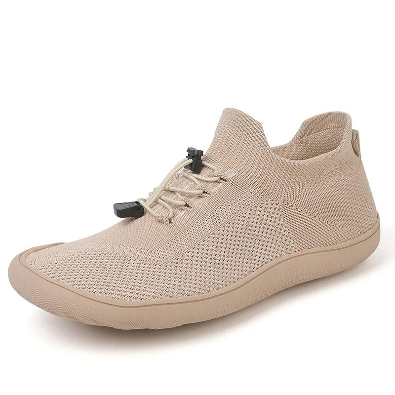 Baskets pieds nus mixtes, tige en maille, du 36 au 46, kaki