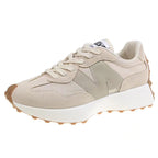 Baskets femme chic à lacets, six coloris, du 35 au 40, beige