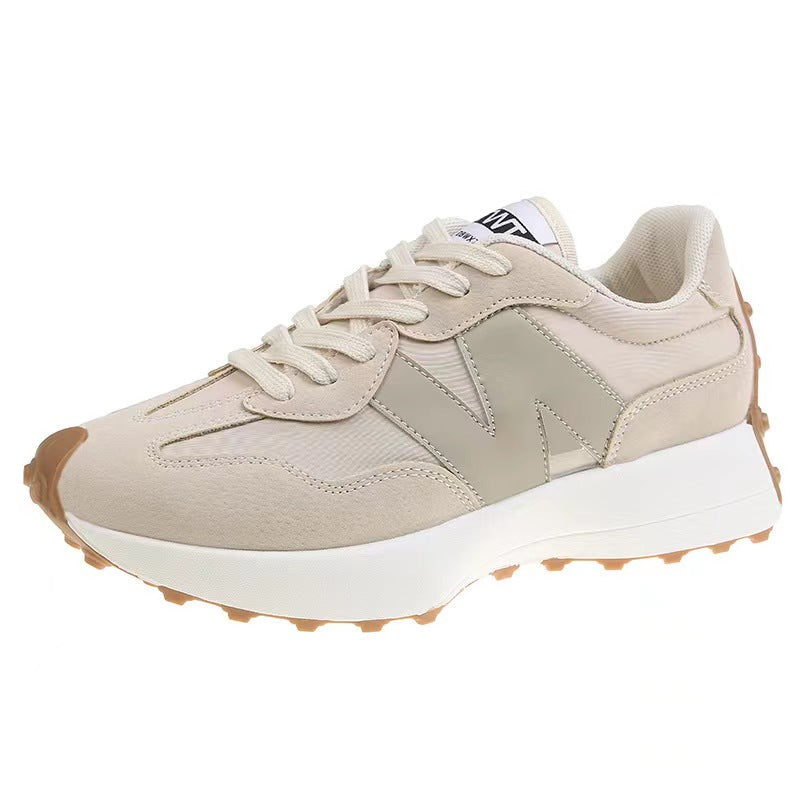 Baskets femme chic à lacets, six coloris, du 35 au 40, beige