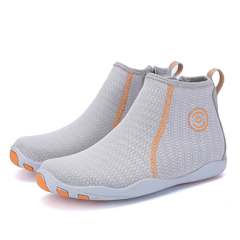 Chaussures pieds nus en néoprène à fermeture éclair, unisexe, rose