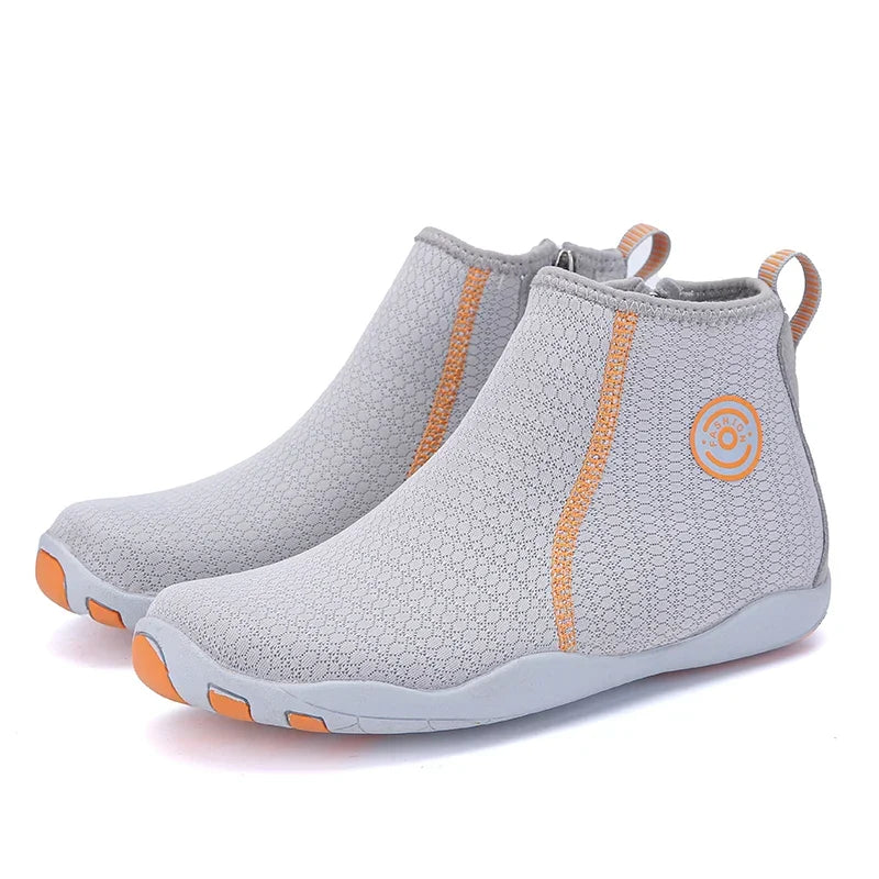 Chaussures pieds nus en néoprène à fermeture éclair, unisexe, rose