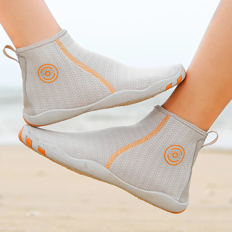 Chaussures pieds nus en néoprène à fermeture éclair, unisexe
