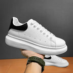 Baskets à plateforme mixtes, blanches ou blanc et noir, blanc et noir