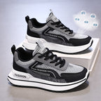 Baskets homme à semelle flexible, noir ou vert, du 39 au 44, noir