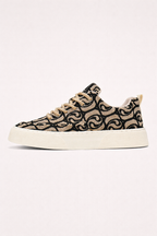 Baskets homme à motif jacquard, coupe basse, quatre coloris
