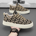 Baskets homme à motif jacquard, coupe basse, quatre coloris, noir