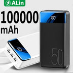 Batterie externe 30000 mAh à charge rapide, noir ou blanc