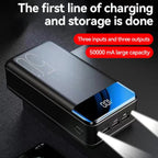 Batterie externe 30000 mAh à charge rapide, noir ou blanc