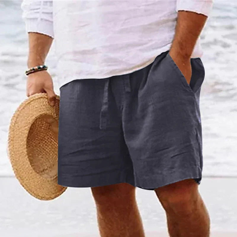 Bermuda cargo homme à poches, cinq coloris, du M au 5XL, gris foncé