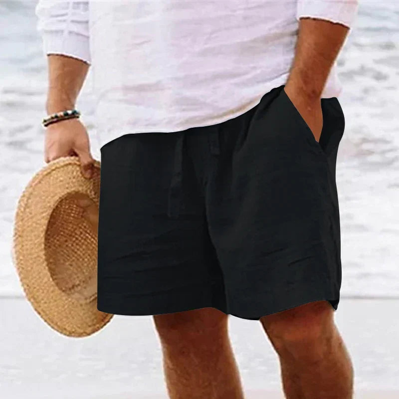 Bermuda cargo homme à poches, cinq coloris, du M au 5XL, noir