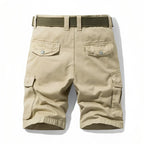 Bermuda de randonnée homme à poches cargo, ceinture ajustable