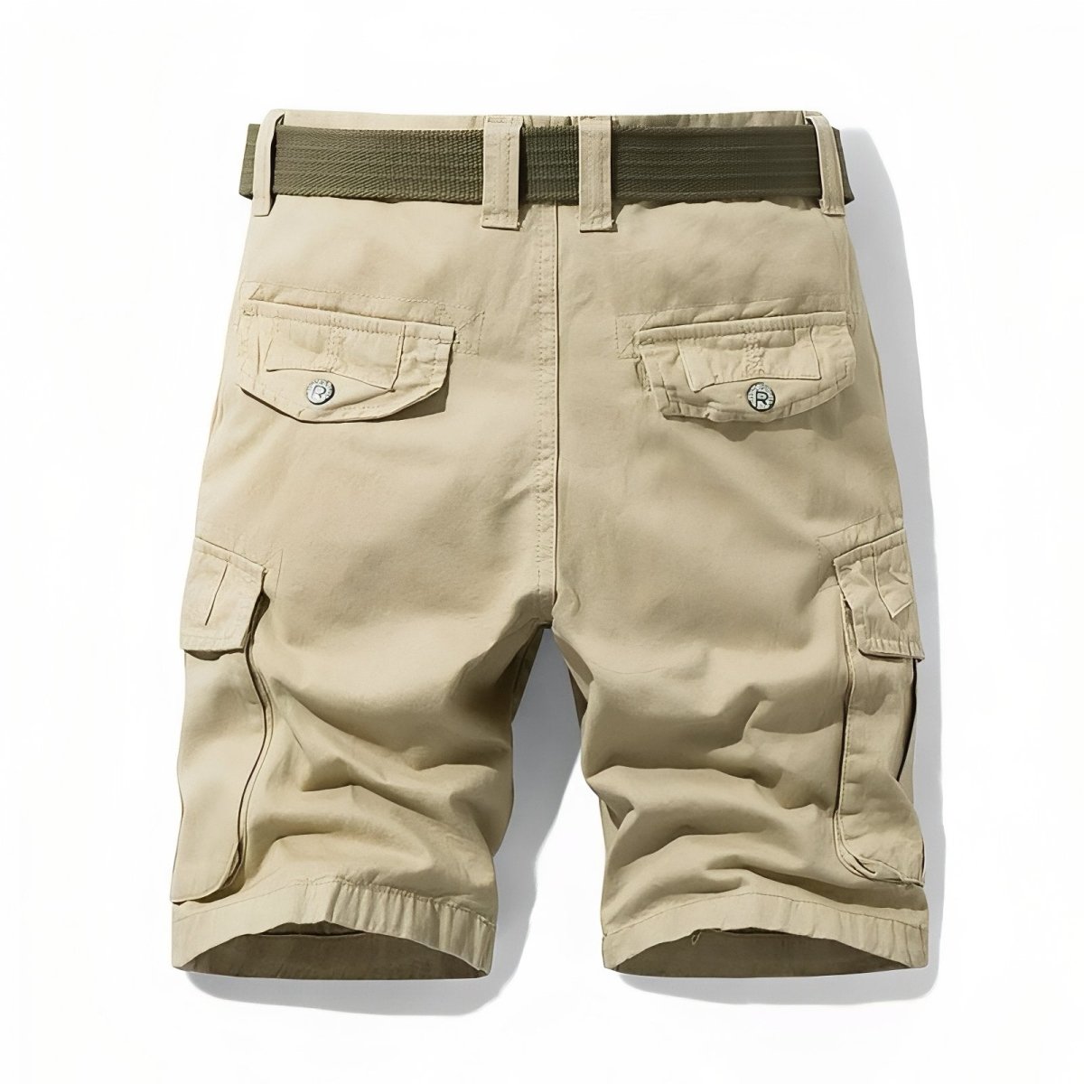 Bermuda de randonnée homme à poches cargo, ceinture ajustable
