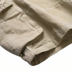 Bermuda de randonnée homme à poches cargo, ceinture ajustable