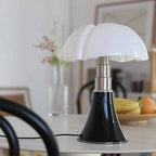 Lampe à poser LED à hauteur réglable, acrylique et acier