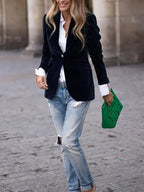 Blazer femme chic, quatre coloris, du S au 2XL
