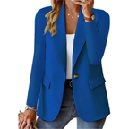 Blazer femme coupe ajustée, huit coloris, du S au 2XL, bleu