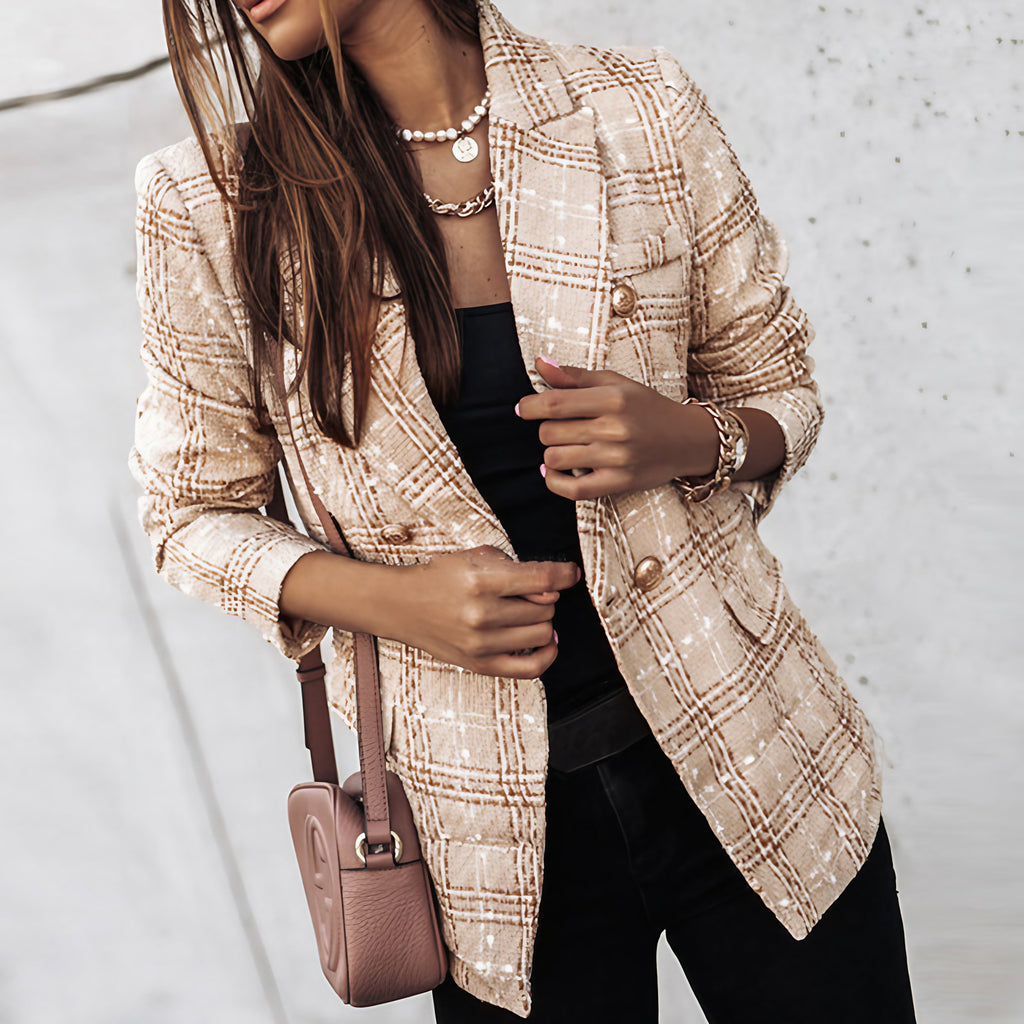 Blazer femme coupe moderne, quatre coloris, du S au 3XL, kaki