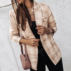 Blazer femme coupe moderne, quatre coloris, du S au 3XL, kaki