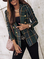 Blazer femme coupe moderne, quatre coloris, du S au 3XL