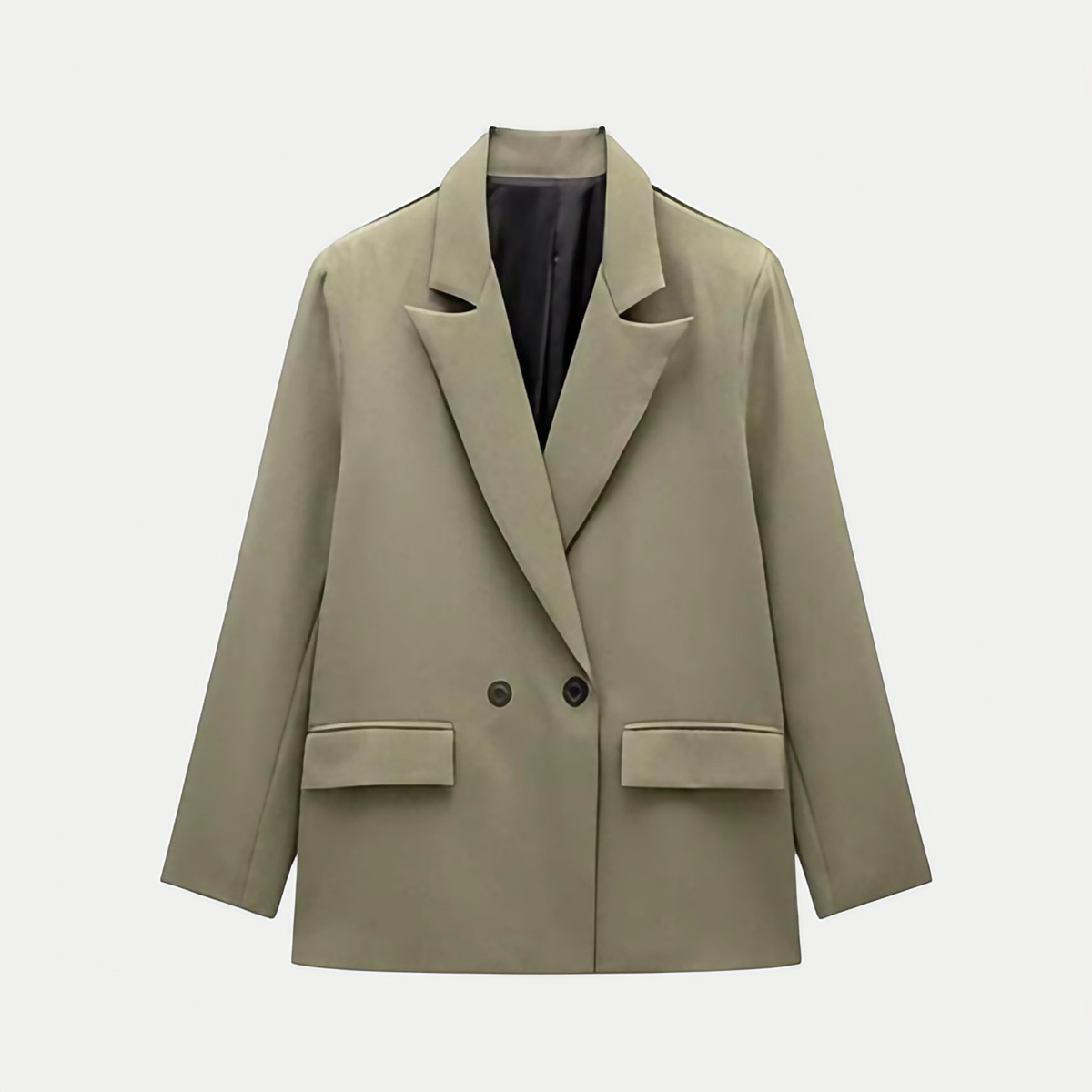 Blazer femme croisé à double boutonnage, sept coloris, vert sauge