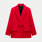 Blazer femme croisé à double boutonnage, sept coloris