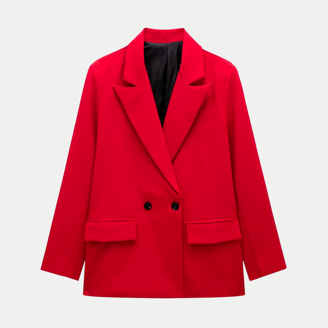 Blazer femme croisé à double boutonnage, sept coloris