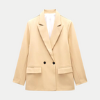 Blazer femme croisé à double boutonnage, sept coloris, kaki