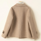 Blazer femme à double boutonnage, coupe ajustée, trois coloris