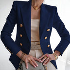 Blazer femme coupe structurée, huit coloris, du S au 2XL, bleu marine