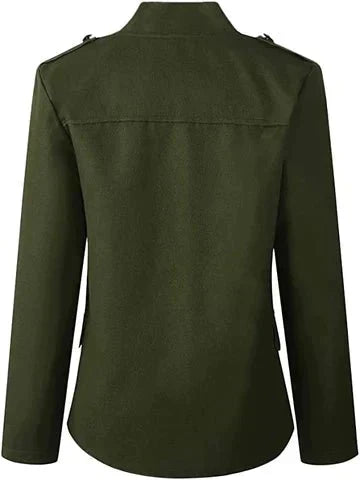 Blazer femme à col montant, coupe ajustée, du M au 3XL